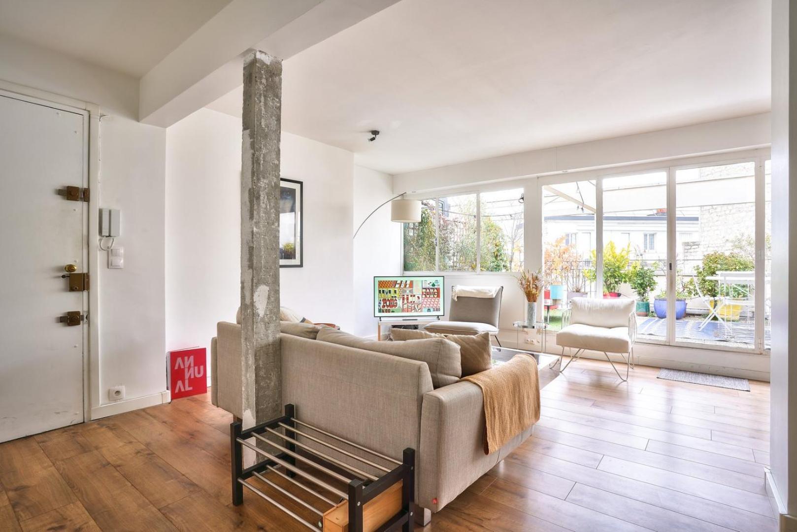 Guestready - Apt Confortable Avec Terrasse Au 18E Paris Dış mekan fotoğraf